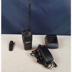 Kenwood TK-5210 VHF Transceiver w/ KSC-32 7.2VDC Rapid Charger &v 16VDC AC Adapter