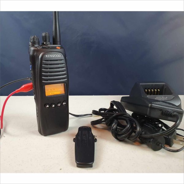 Kenwood TK-5210 VHF Transceiver w/ KSC-32 7.2VDC Rapid Charger &v 16VDC AC Adapter