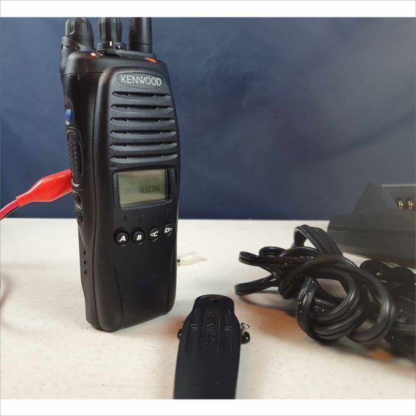 Kenwood TK-5210 VHF Transceiver w/ KSC-32 7.2VDC Rapid Charger &v 16VDC AC Adapter