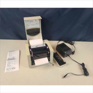 NMC UDO LP400 USB / RS Thermal Label Printer 300DPI w/ white Vinyl Tape Roll & Ribbon