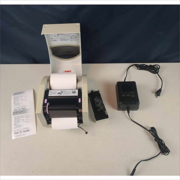 NMC UDO LP400 USB / RS Thermal Label Printer 300DPI w/ white Vinyl Tape Roll & Ribbon