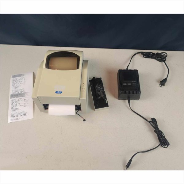 NMC UDO LP400 USB / RS Thermal Label Printer 300DPI w/ white Vinyl Tape Roll & Ribbon