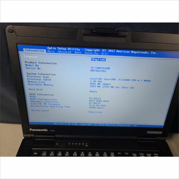 lot 8x Panasonic Toughbook CF-54 i5 6th gen 4GB 256GB SSD Win10 With OEM PSU