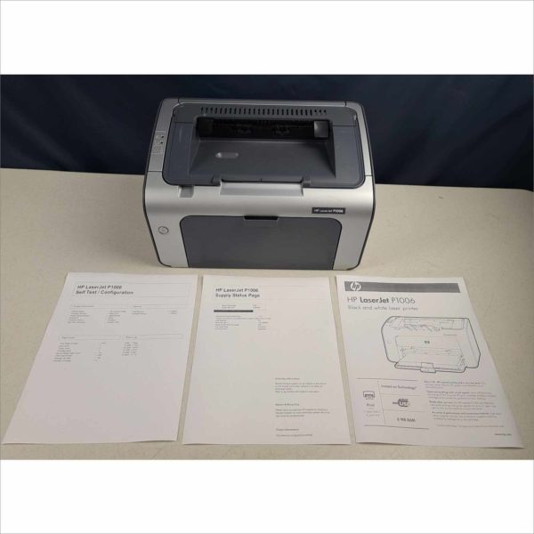 HP LaserJet P1006 Compact Laser Printer, 14k Page Count With Toner