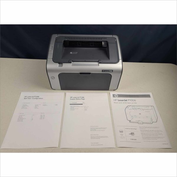 HP LaserJet P1006 Compact Laser Printer, 14k Page Count With Toner