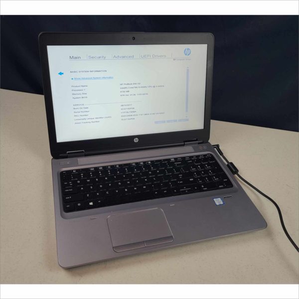 HP ProBook 650 G2 Notebook i5 6th gen 8GB RAM 256GB SSD Win 10 With Power Supply and Docking Station
