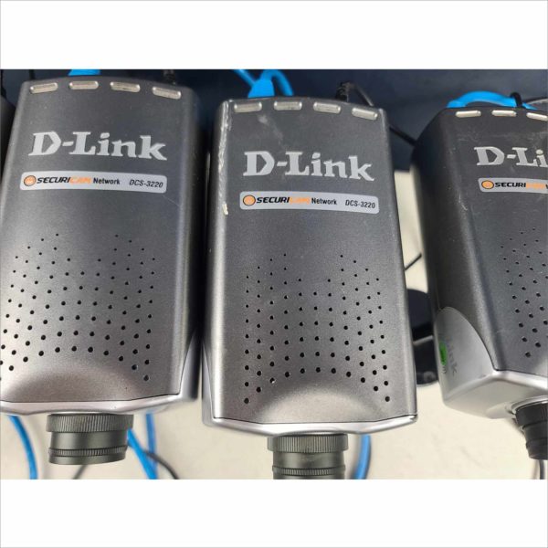 Lot 6x D-Link DCS-3220 vintage camera with power Injector P/N D517155000632