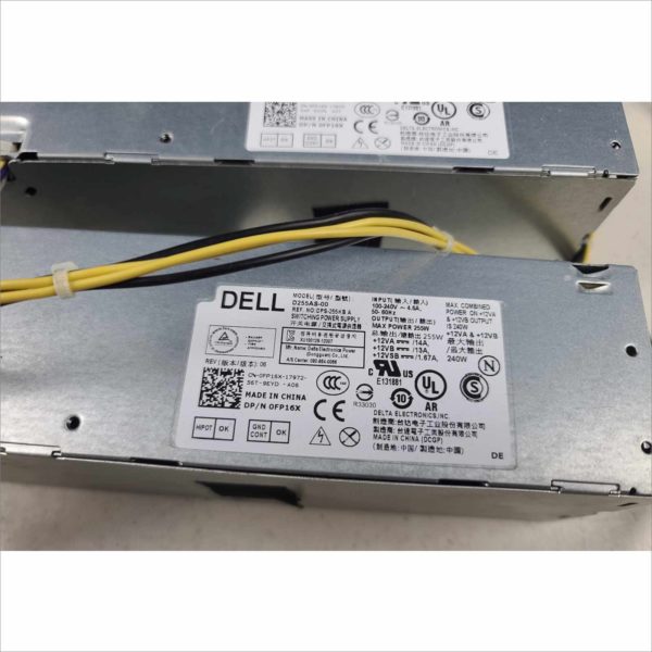 4x Dell OptiPlex SFF 3020 7020 9020 T1700 255W Power Supply Model HU255AS-00 V9MVK