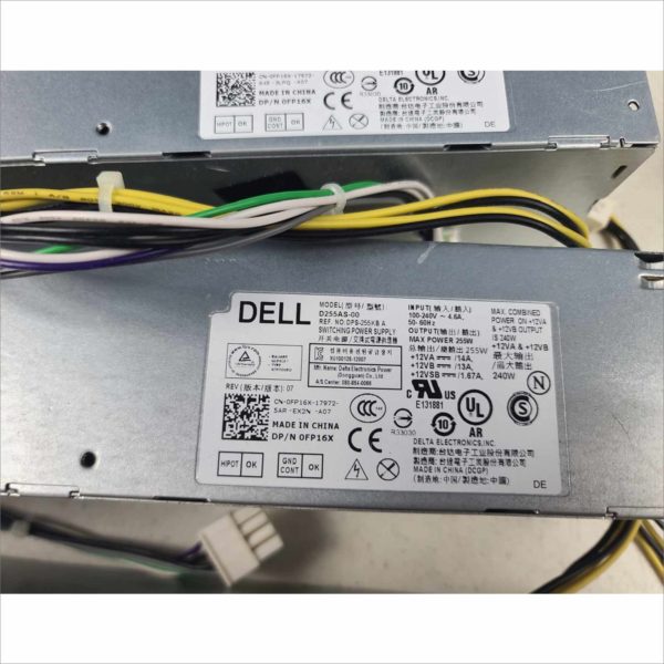 4x Dell OptiPlex SFF 3020 7020 9020 T1700 255W Power Supply Model HU255AS-00 V9MVK