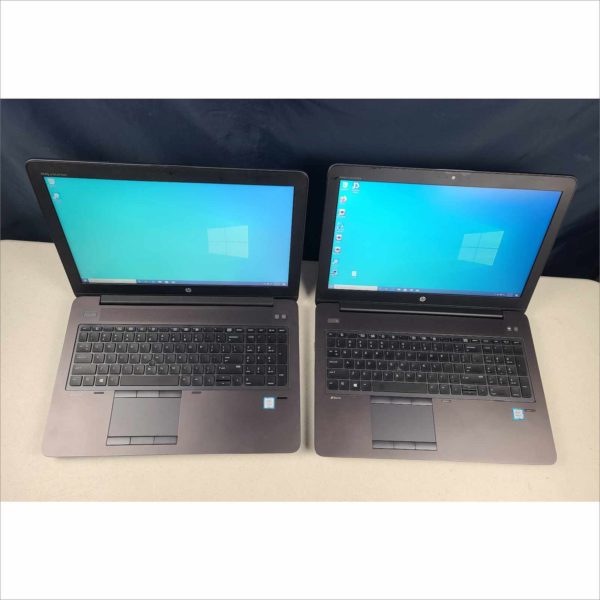 lot 2x HP zBook 15 G3 15.6" Laptop i7-6700HQ @ 2.60GHz 16GB RAM 256GB SSD Win 10