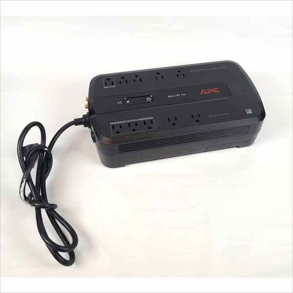 APC Black-UPS750 Battery Backup / Surge Protection 8x outlet 450watt 750VA USB PN BE750G