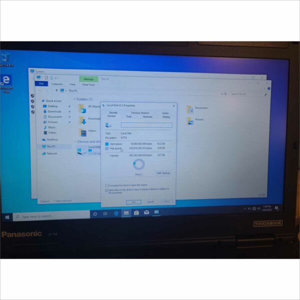 Panasonic Toughbook CF-54 i5 6th gen 4GB 256GB SSD Win10 OEM PSU