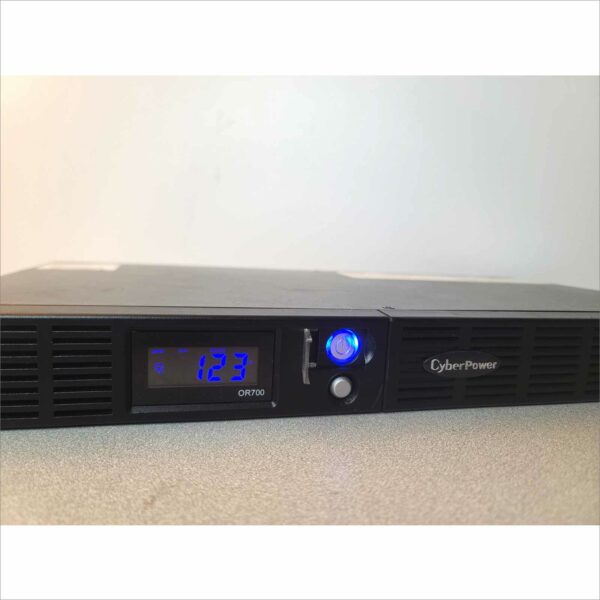 CyberPower OR700LCDRM1U 12A 700VA UPS 4xNEMA 5-15 UPS / surge Protection No Battery