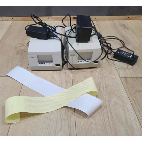 Lot of 2x Epson Receipt thermal Printer with Power supplies