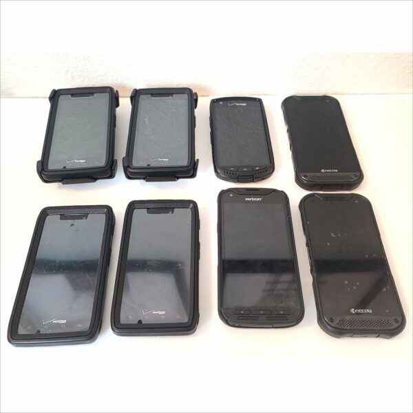 Lot of 8x Phones Kyocera Duraforce Pro 2 E6920, E6810, E6782 Rugged & 4x Motorola xt912 4G LTE