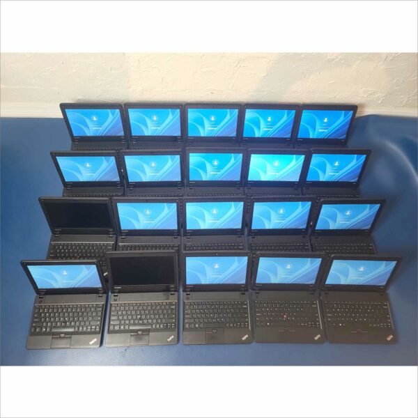 lot 20x lenovo thinkpad X140e 1.5GHz AMD A4-5000 6GB RAM 500 GB HDD Windows 11