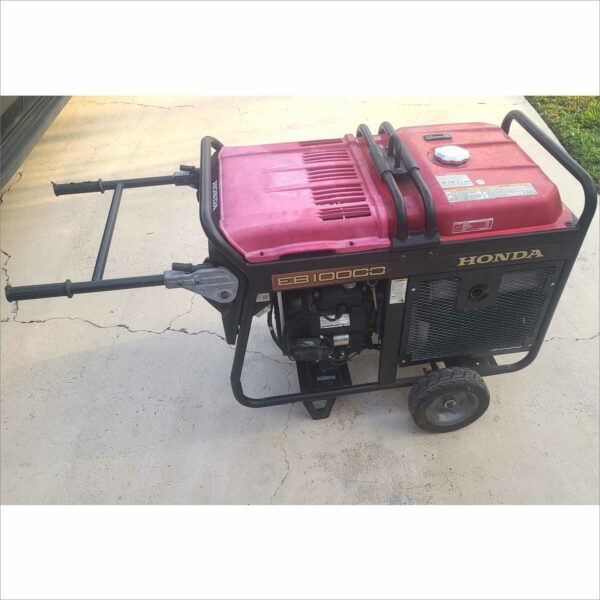 Honda EB10000 10,000 Watt 120V/240V Portable Industrial Generator - low hours