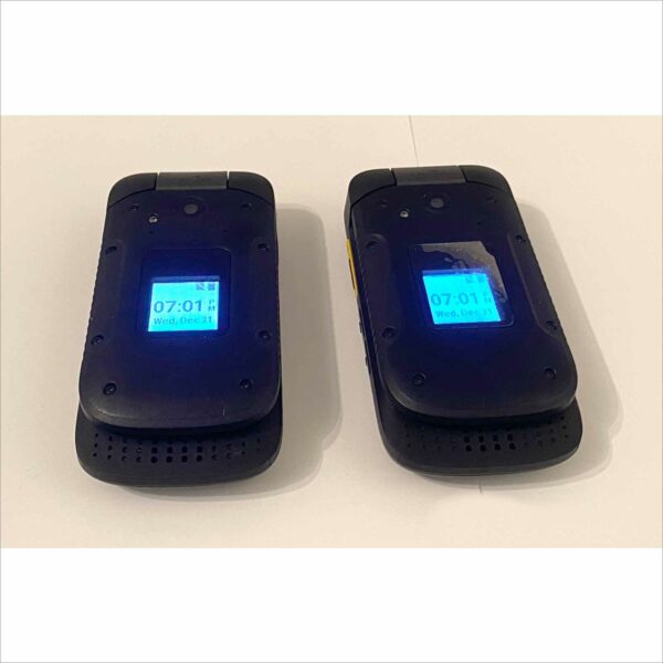 lot of 2x Sonim XP3800 4G LTE 8GB Rugged Waterproof Flip Phone