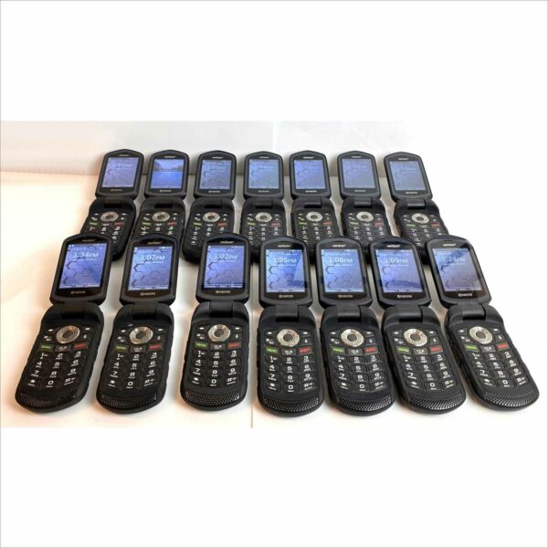 lot of 14 Kyocera DuraXV E4610 Verizon 4G LTE Rugged Waterproof PTT Flip Phone