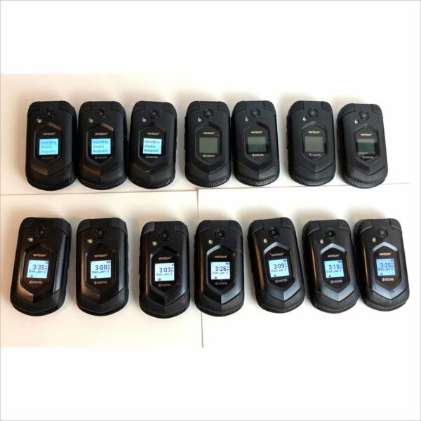 lot of 14 Kyocera DuraXV E4610 Verizon 4G LTE Rugged Waterproof PTT Flip Phone