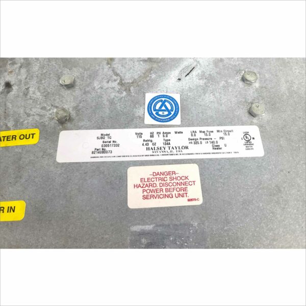 Halsey Taylor SJ8-Q Remote Chiller 115V 60HZ 1PH 5Amp PN 8214080073