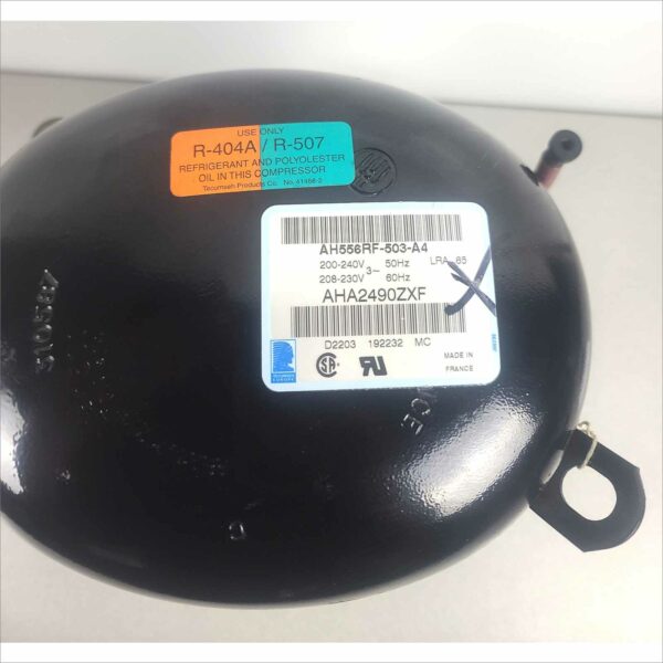 Tecumseh AHA2490ZXF AH556RF-503-A4 Low Back Pressure R404A 208-230V 3~ 60Hz 200-220V 3~ 50Hz Reciprocating Compressor