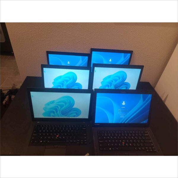 Lot of 11x Lenovo Thinkpad T450 Laptop i5 2.3GHz 8GB 256GB SSD Windows 11 14"