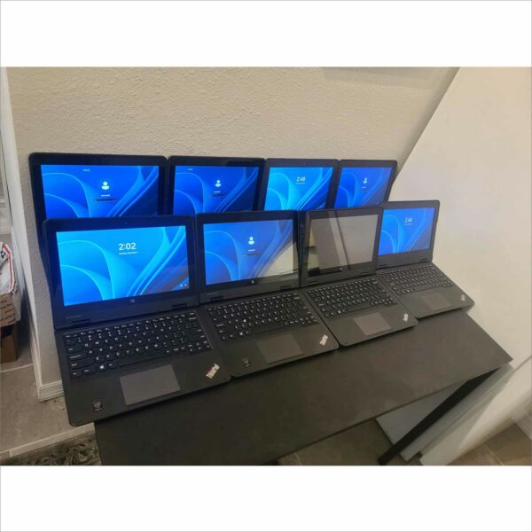 Lot 8x Lenovo yoga 11e touchscreen & 11e Laptops 8,4GB 500GB HDD Windows 11 11.6"