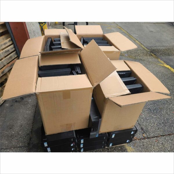 Lot 50x Dell 7010 SFF Desktops w/ E2014H 20" LCD Monitors - Grade B w/ Cables