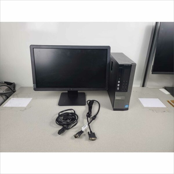 Lot 50x Dell 7010 SFF Desktops w/ E2014H 20" LCD Monitors - Grade B w/ Cables