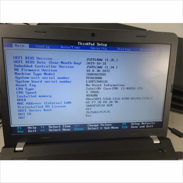 Lot of 10x Lenovo E550 intel i3 4th/5th gen 4GB RAM with HDD no OS