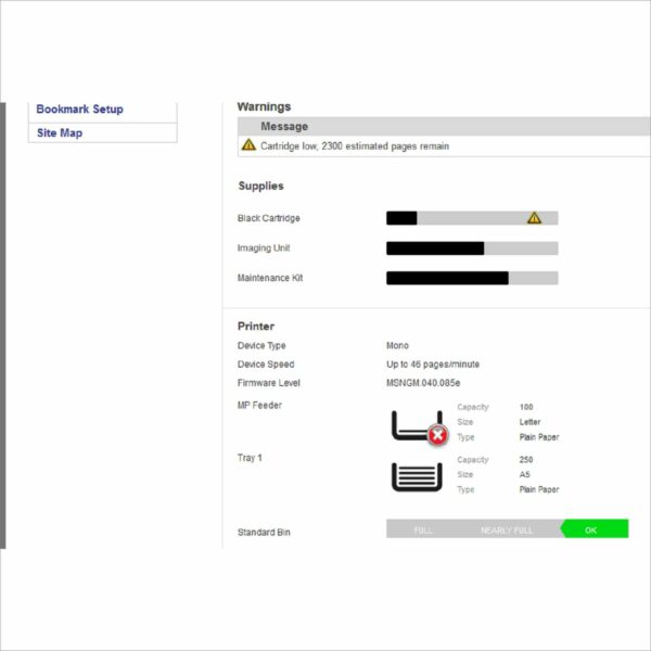 Lexmark MS521DN Laser Monochrome Printer 46PPM – PGC 60K