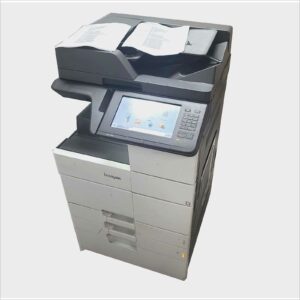 Lexmark MX910DE Laser Multifunction Printer - Monochrome - Copier/Fax/Printer/Scanner - 45 ppm Mono Print - 1200 x 1200 dpi Print - Automatic Duplex Print - Up to 200000 Pages Monthly - 1150 sheets Input - Color Scanner - 600 dpi Optical Scan - Monochrome Fax - Gigabit Ethernet - USB - For Plain Paper Print