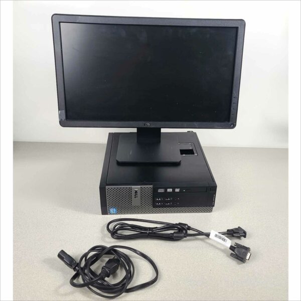 Dell 7010 SFF i5 3rd Gen 8GB RAM w/ E2014H 20" LCD Monitor & Cables