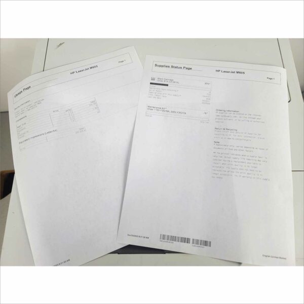 HP LaserJet Enterprise M605 Mono Laser Printer E6B70A 58 PPM - PGC 249k