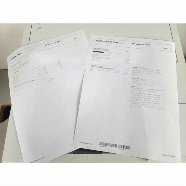 HP LaserJet Enterprise M605 Mono Laser Printer E6B70A 58 PPM - PGC 249k