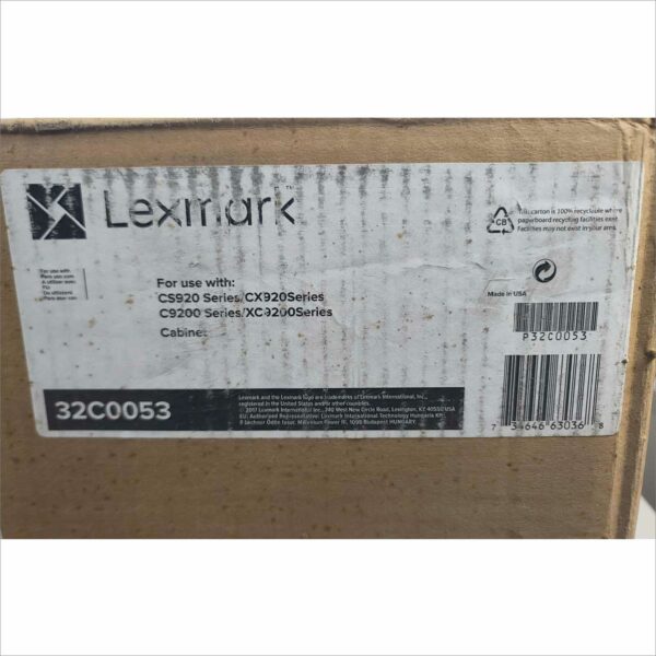 New Lexmark Cabinet with casters Part no. 32C0053 for Lexmark CS920 Series, CX920 Series, C9200 Series, XC9200 Series