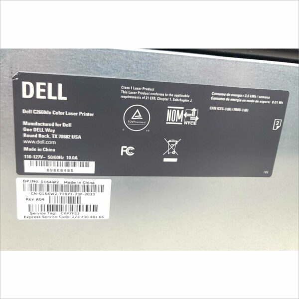 Dell C2660dn Color Laser Printer Duplex USB Network 512MB 27 PPM - PGC 24K