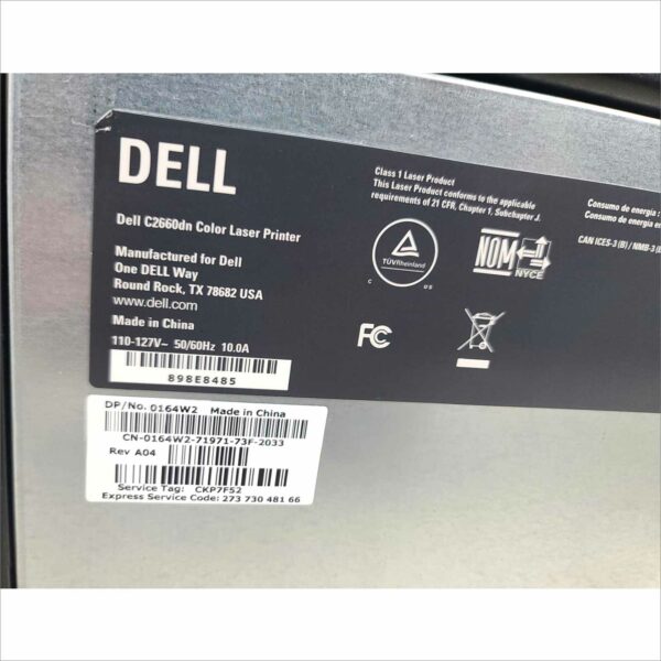 Dell C2660dn Color Laser Printer Duplex USB Network 512MB 27 PPM - PGC 24K