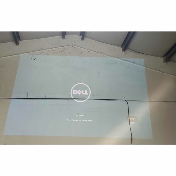 Dell M900HD Projector with DA-LITE Screen, Case, Remote & Speakers - 0H