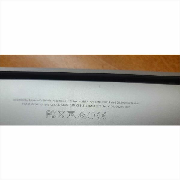 Apple MacBook Pro 15" i7 6th gen 1TB SSD 16GB 3.4Ghz Monterey late 2016 A1707
