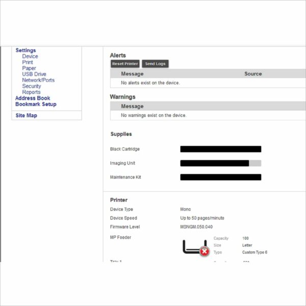 Lexmark MS621dn Laser Monochrome Printer 50PPM