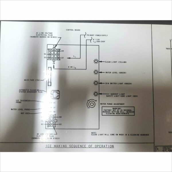 Manitowoc QD0602A Ice Maker Without Storage Bin 208-230V R404A single phase 9.2Amps