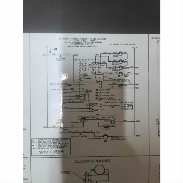 Manitowoc QD0602A Ice Maker Without Storage Bin 208-230V R404A single phase 9.2Amps