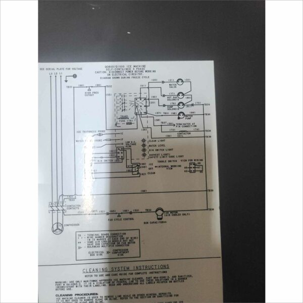 Manitowoc QD0602A Ice Maker Without Storage Bin 208-230V R404A single phase 9.2Amps