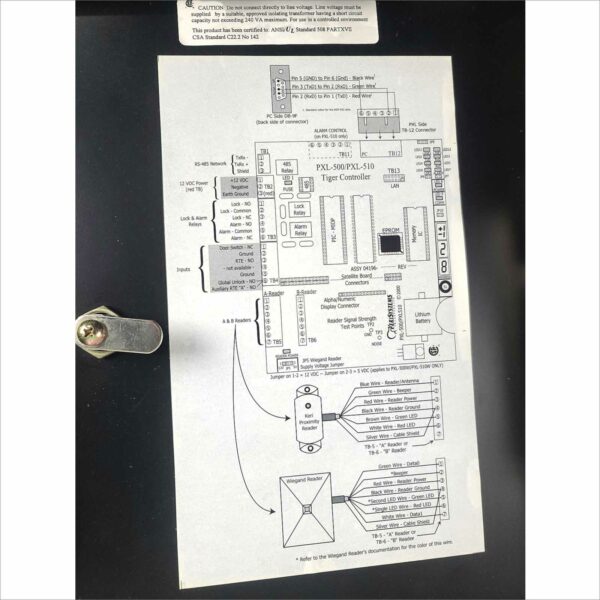 lot of Keri Systems PXL-500/PXL-510 Tiger Controller PXL-500P-1 Enclosure W/ SB-5XX