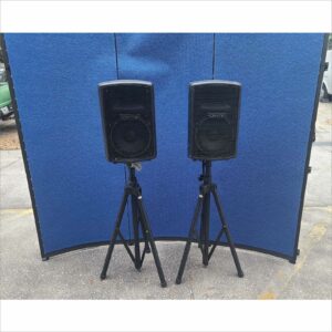 lot of 2x Crate Audio PSM10P 200W Active Powered PA Speakers / Amplifiers