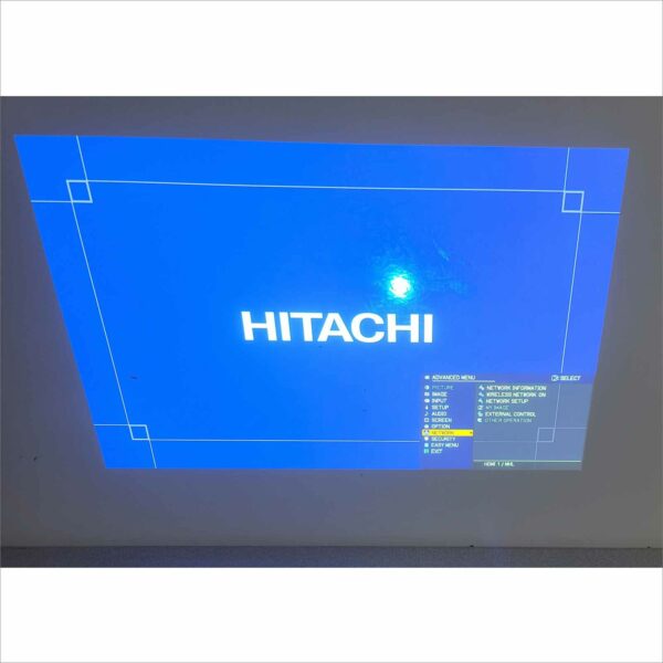 Hitachi CP-WU5500 LCD HDMI Projector Lamp hours 4K