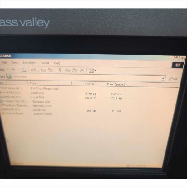 Grass Valley 4-Channel Composite and SDI Server M222D Touchscreen SN#GV023858 PN#650435800