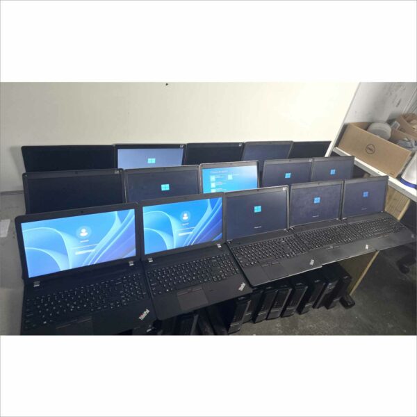 lot of 140x Lenovo laptops E550, E440, E530c, X140e, X120e, T430, T440, E531 8/4GB RAM 500/128GB HDD windows 11